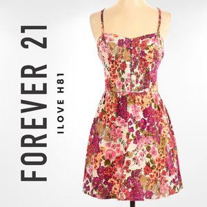 Heritage 1981 100% Cotton Floral Dress - Large